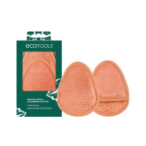 EcoTools Gentle Facial Cleansing Cloths, Makeup Remover Cloth Infused With Citrus, Reusable Face Cloths Deep Clean Skin, Eco Friendly Washcloth For Face, Vegan, & Cruelty-Free, 2 Count(1 Count (Pack of 2))