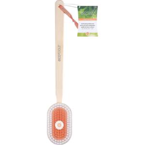 EcoTools Multi-Tasking Bath Brush, Citrus Infused Shower Brush, Long Ergonomic Handle & Soft Bristles, Back Scrubber, Gentle Exfoliating Bath Brush, Cleanses Hard To Reach Areas, Cruelty-Free, 1 Count