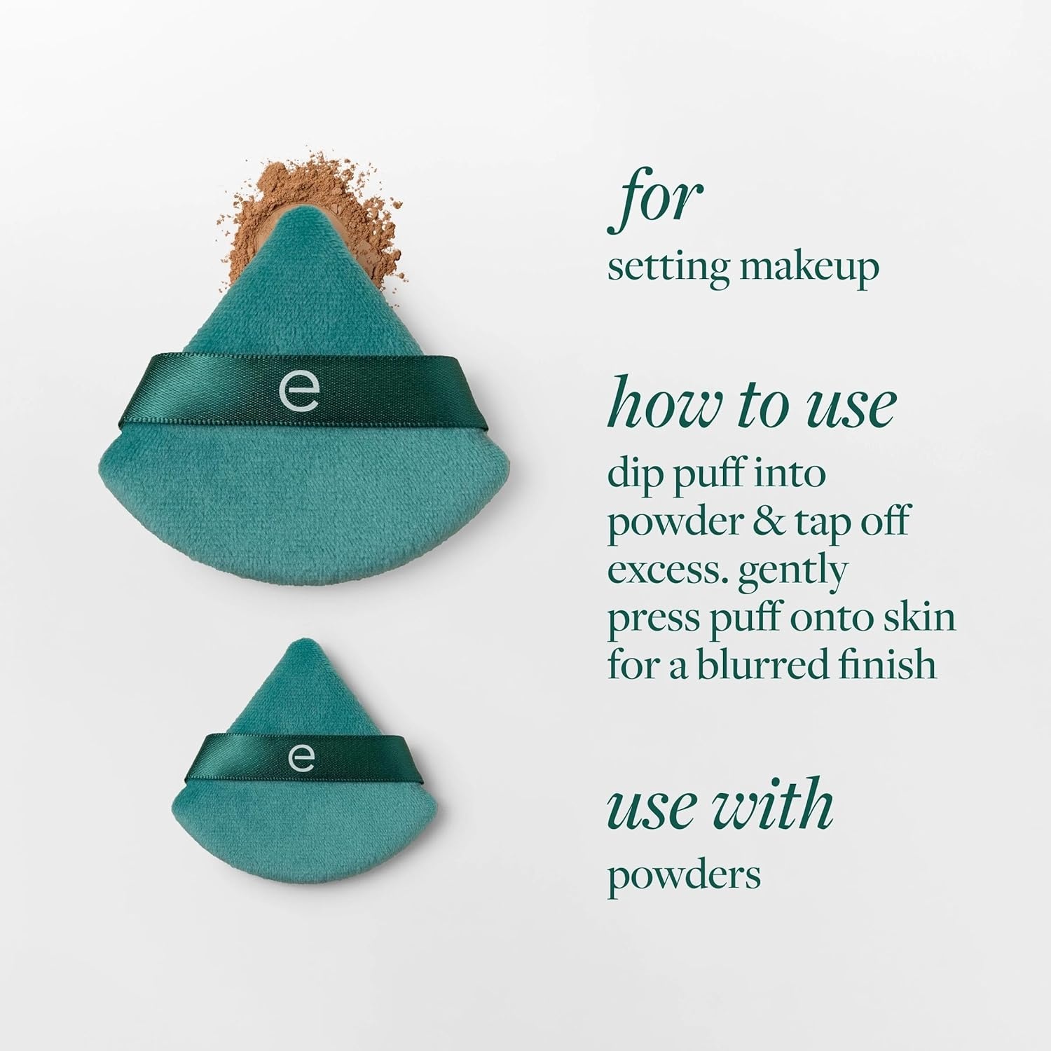 image:imageEcoTools 3 Piece Blend and Set Makeup Sponge and Powder Puff Set Makeup Puff amp Foundation Blender for Base Aplication amp Setting Cruelty Free amp Vegan